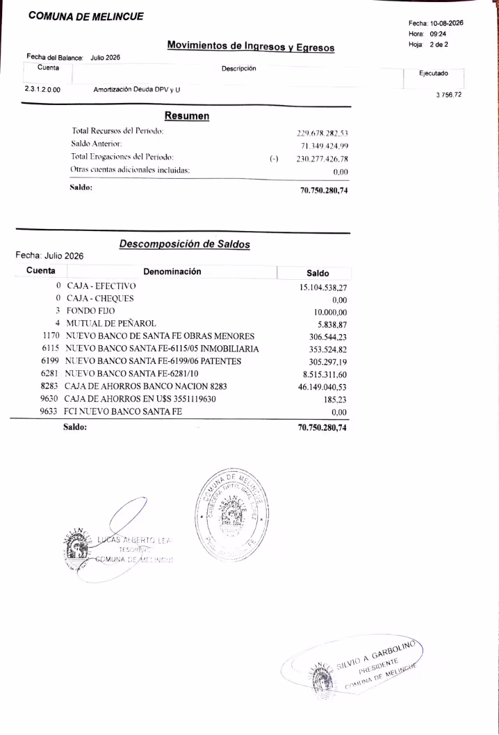 Balance Julio 2026 - Hoja 3